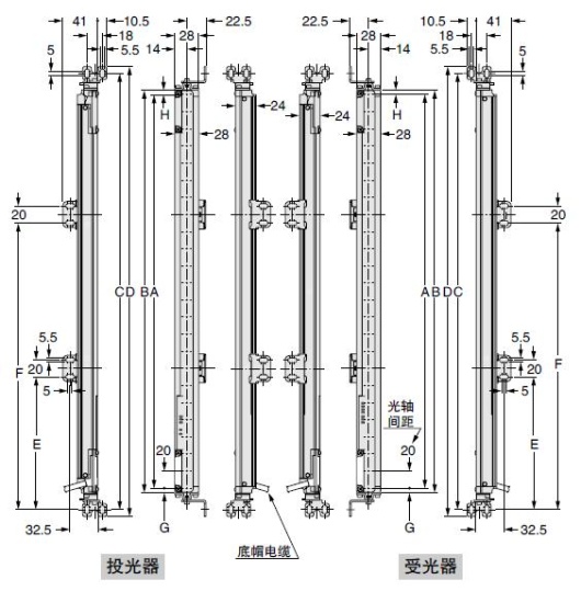 NB-20-□ 側面安裝