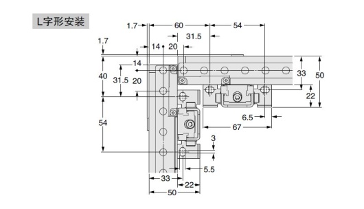 MS-SF2B-3 L字形安裝